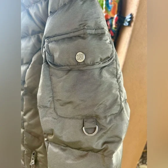 NWT EDDIE BAUER Sun Valley 650 Down Parka Jacket Fur Hood Taupe women’s Medium - Picture 6 of 15